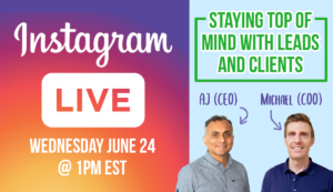 instagram live: staying top of mind